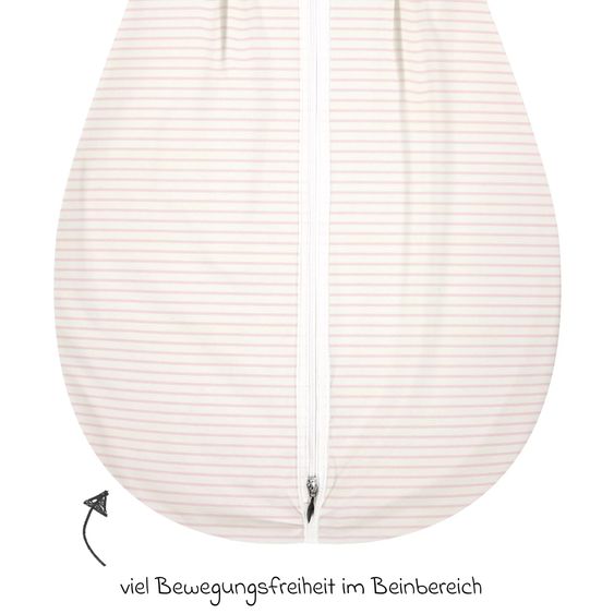 Alvi Kugelschlafsack Mäxchen Light - Organic Cotton - Ringlets Koala - Rosé - Gr. 110 cm