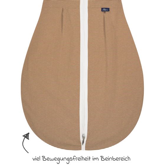 Alvi Kugelschlafsack Mäxchen Light - Organic Cotton - Starfisch - Gr. 110 cm
