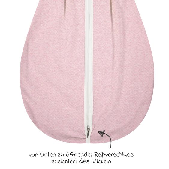 Alvi Kugelschlafsack Mäxchen Light - Special Fabric - Quilt - Rosé - Gr. 110 cm