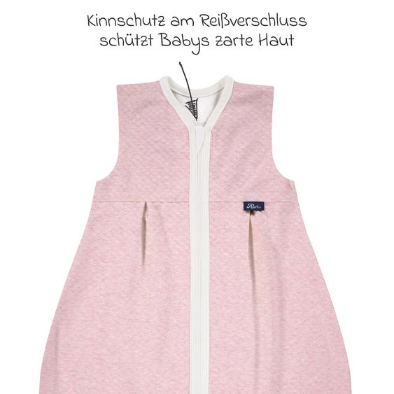 Alvi Kugelschlafsack Mäxchen Light - Special Fabric - Quilt - Rosé - Gr. 110 cm