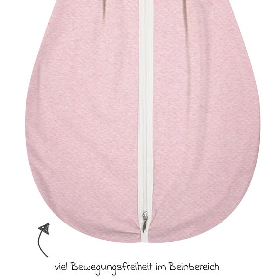 Alvi Kugelschlafsack Mäxchen Light - Special Fabric - Quilt - Rosé - Gr. 110 cm