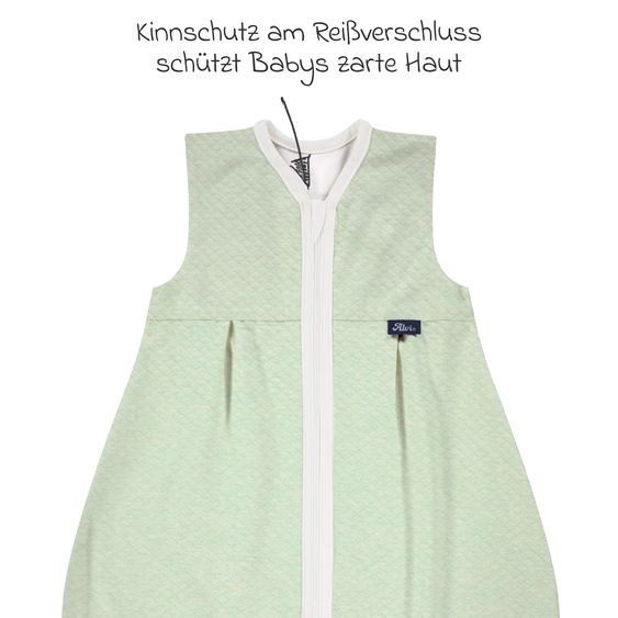 Alvi Kugelschlafsack Mäxchen Light - Special Fabric - Quilt - Türkis - Gr. 110 cm