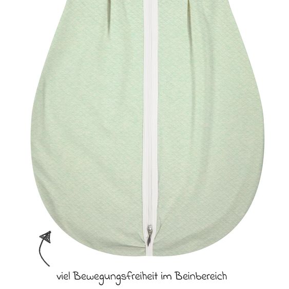 Alvi Kugelschlafsack Mäxchen Light - Special Fabric - Quilt - Türkis - Gr. 110 cm