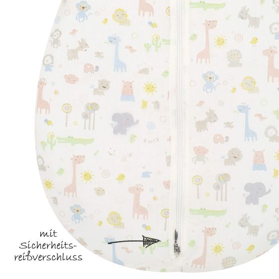 Alvi Kugelschlafsack Mäxchen Thermo - Animals Bunt - Gr. 70 cm