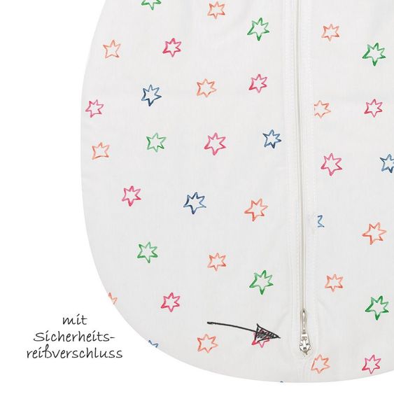 Alvi Kugelschlafsack Mäxchen Thermo - Bunter Stern - Gr. 70 cm