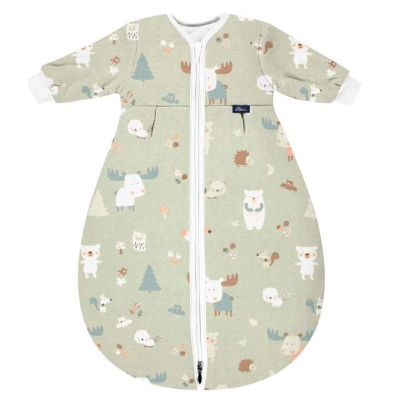 Alvi Kugelschlafsack Mäxchen Thermo mit Arm - Baby Forest - Gr. 100 cm
