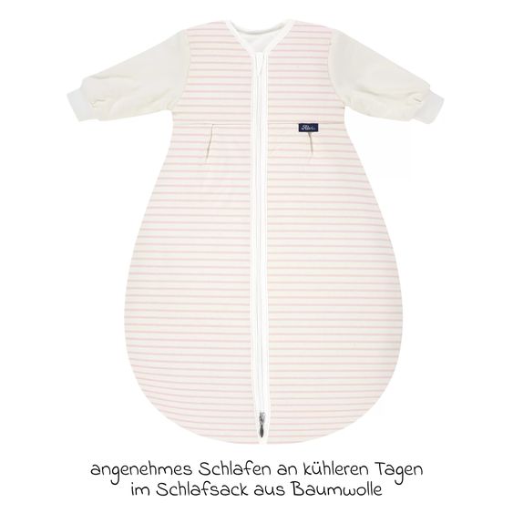 Alvi Kugelschlafsack Mäxchen Thermo mit Arm - Organic Cotton - Ringlets Koala - Rosé - Gr. 110 cm