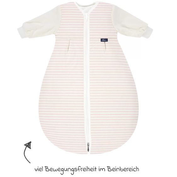 Alvi Kugelschlafsack Mäxchen Thermo mit Arm - Organic Cotton - Ringlets Koala - Rosé - Gr. 110 cm