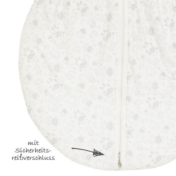 Alvi Kugelschlafsack Mäxchen Thermo mit Arm - Schäfchen Beige - Gr. 70 cm