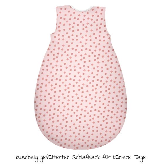 Alvi Kugelschlafsack Mäxchen Thermo Organic Cotton - Curly Dots - Gr. 70 cm