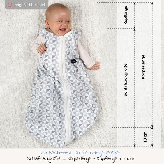 Alvi Kugelschlafsack Mäxchen Thermo Organic Cotton - Curly Dots - Gr. 70 cm