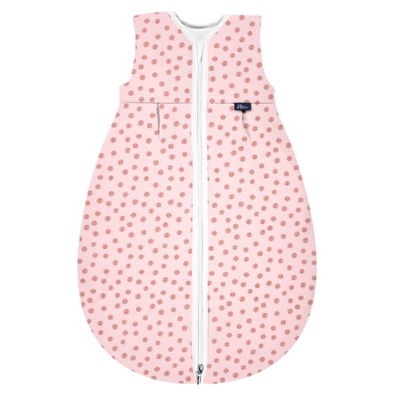 Alvi Sacco a pelo in cotone organico Mäxchen Thermo - Puntini ricci - Misura 90 cm