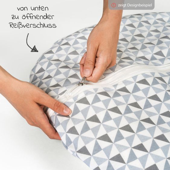 Alvi Sacco a pelo in cotone organico Mäxchen Thermo - Puntini ricci - Misura 90 cm