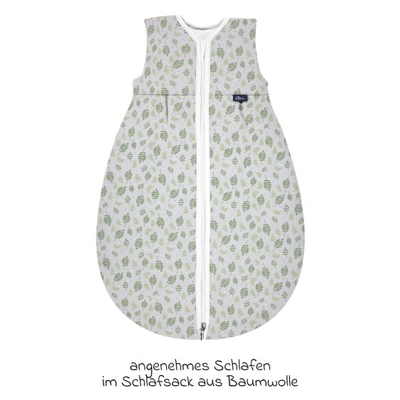 Alvi Kugelschlafsack Mäxchen Thermo - Organic Cotton - Drifting Leaves - Gr. 100 cm