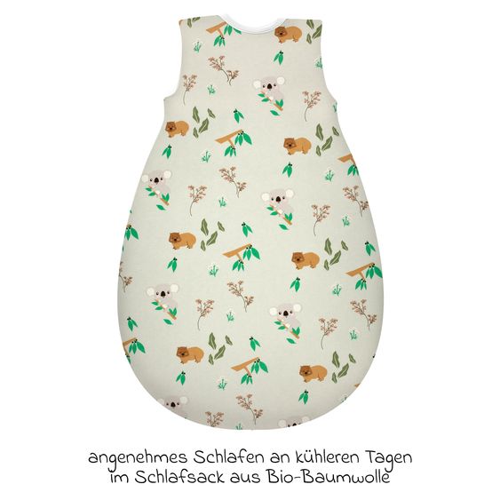 Alvi Kugelschlafsack Mäxchen Thermo Organic Cotton - Koalas World - Gr. 90 cm