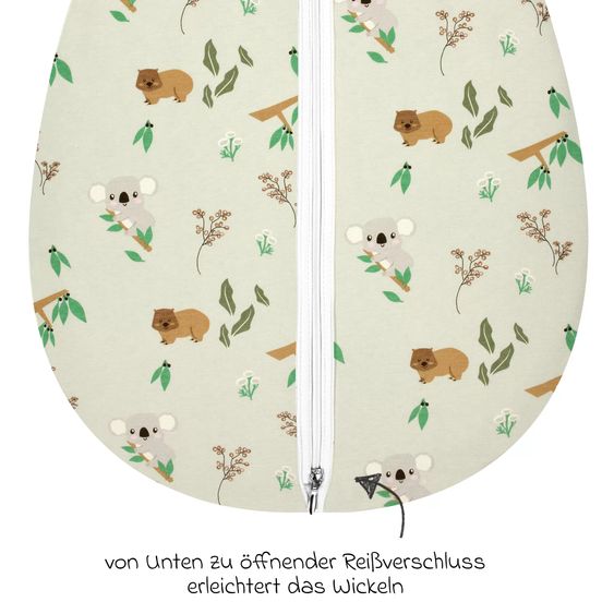 Alvi Kugelschlafsack Mäxchen Thermo Organic Cotton - Koalas World - Gr. 90 cm