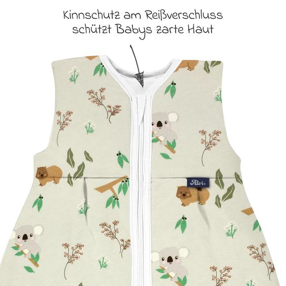 Alvi Kugelschlafsack Mäxchen Thermo Organic Cotton - Koalas World - Gr. 90 cm
