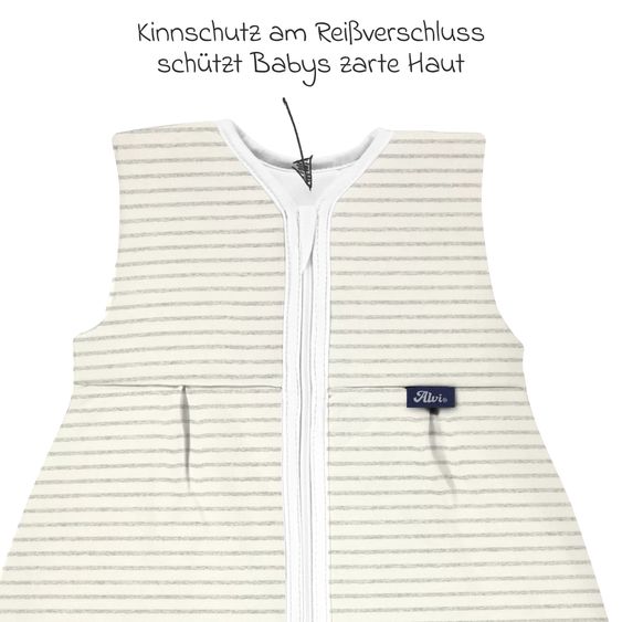 Alvi Kugelschlafsack Mäxchen Thermo Organic Cotton - Ringlets Koala - Gray - Gr. 70 cm