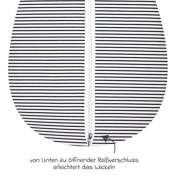 Alvi Kugelschlafsack Mäxchen Thermo Organic Cotton - Ringlets Koala - Navy - Gr. 70 cm