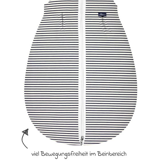 Alvi Kugelschlafsack Mäxchen Thermo Organic Cotton - Ringlets Koala - Navy - Gr. 70 cm