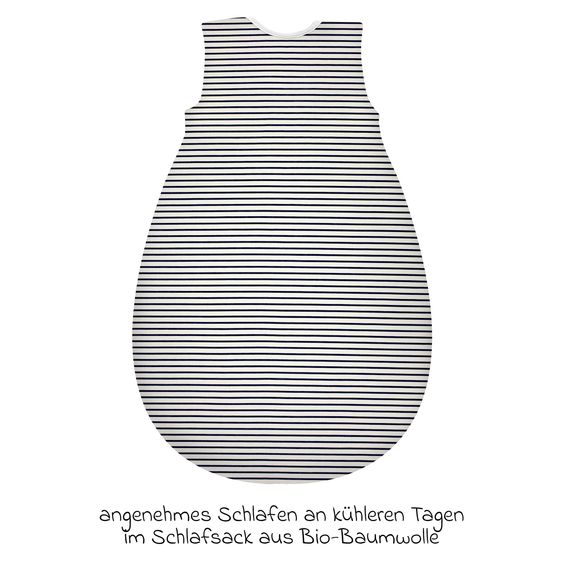 Alvi Kugelschlafsack Mäxchen Thermo Organic Cotton - Ringlets Koala - Navy - Gr. 80 cm