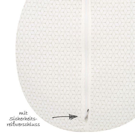Alvi Kugelschlafsack Mäxchen Thermo - Raute Taupe - Gr. 70 cm