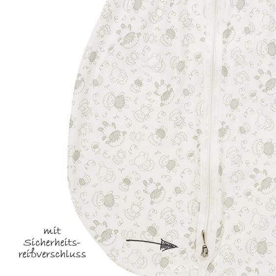 Alvi Kugelschlafsack Mäxchen Thermo - Schäfchen Beige - Gr. 70 cm