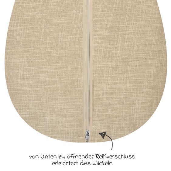 Alvi Kugelschlafsack Mäxchen Thermo - Slub Muslin - Gr. 80 cm