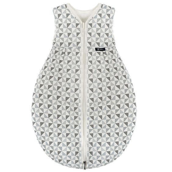 Alvi Kugelschlafsack Mäxchen Thermo - Triangel Silbergrau - Gr. 70 cm