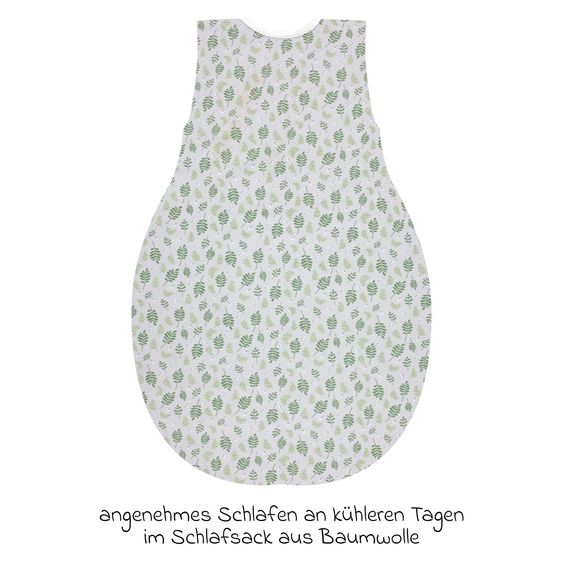 Alvi Kugelschlafsack Thermo Organic Cotton - Drifting Leaves - Gr. 80 cm