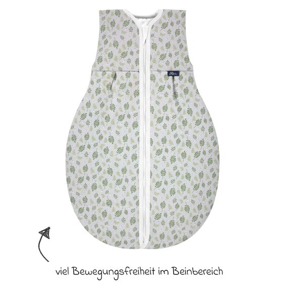 Alvi Kugelschlafsack Thermo Organic Cotton - Drifting Leaves - Gr. 80 cm