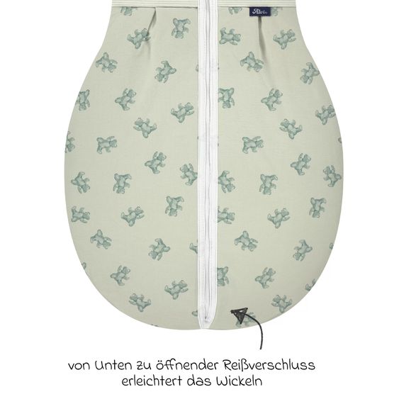 Alvi Kugelschlafsack Thermo Organic Cotton - Teddy 1961 - Gr. 80 cm