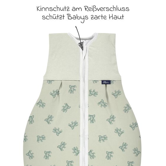 Alvi Kugelschlafsack Thermo Organic Cotton - Teddy 1961 - Gr. 80 cm