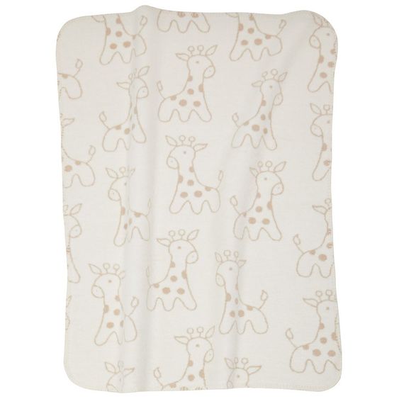 Alvi Kuscheldecke 75 x 100 cm - Giraffen Beige