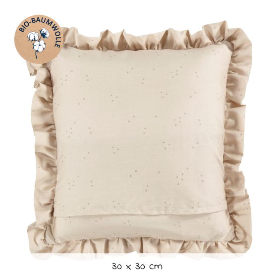Alvi Kuschelkissen Organic Cotton 30 x 30 cm - Volant