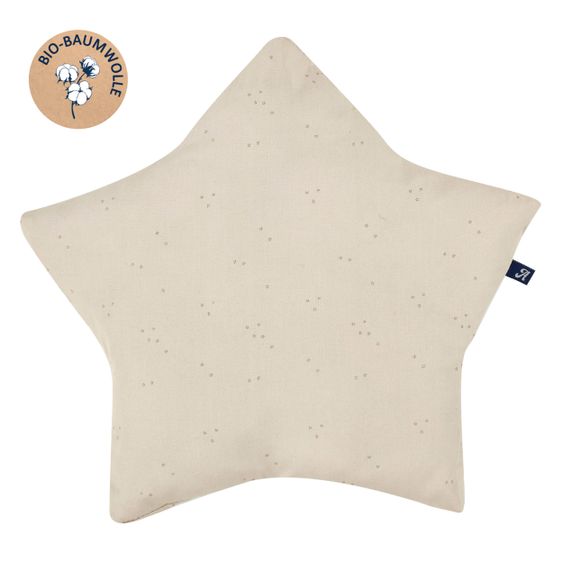 Alvi Kuschelkissen Stern - Organic Cotton - Volant
