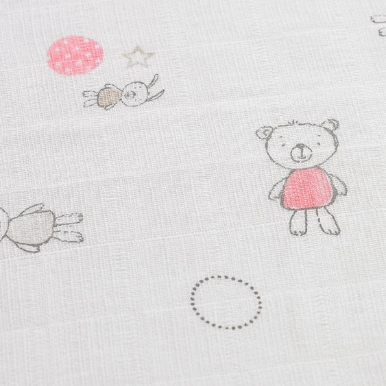 Alvi Mullwindel 3er Pack 80 x 80 cm - Friends Rosa