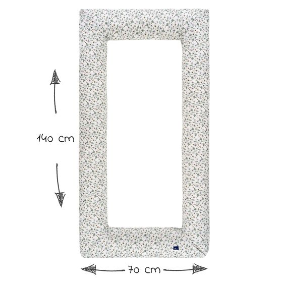 Alvi Nestchen-Carré / Schlummer-Carré Organic Cotton - Petit Fleurs