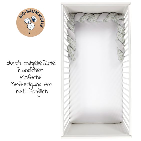Alvi Nestchenschlange Geflochten - Organic Cotton - Drifting Leaves