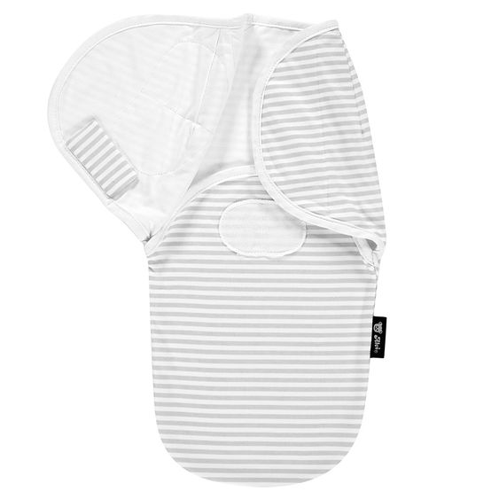 Alvi Puck-Wickeltuch Harmonie - Stripes - Grey