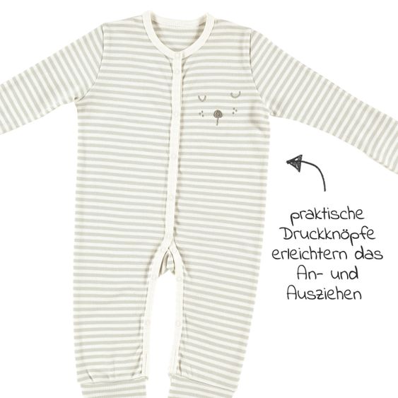 Alvi Schlafanzug Pyjama Organic Cotton - Faces - Gr. 50
