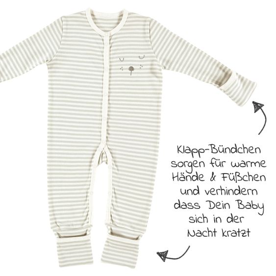 Alvi Schlafanzug Pyjama Organic Cotton - Faces - Gr. 50