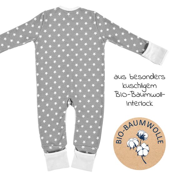 Alvi Schlafanzug Pyjama Organic Cotton - Stars - Gr. 50