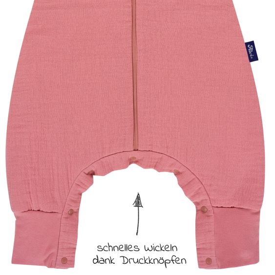 Alvi Sacco a pelo con piedini 4 Season Sleep Overall Mull - Fox Glove - misura 110