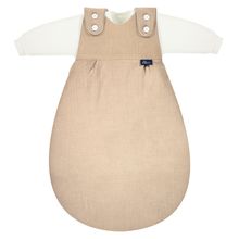 2-tlg. Schlafsack Baby-Mäxchen 4 Season Mull - Sand-Beige - Gr. 50/56