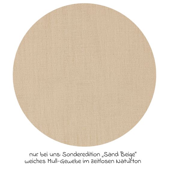 Alvi 2-tlg. Schlafsack Baby-Mäxchen 4 Season Mull - Sand-Beige - Gr. 50/56