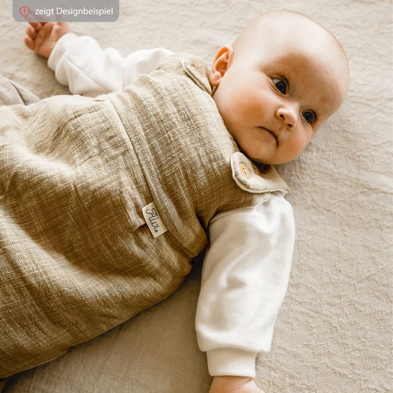 Alvi 2-tlg. Schlafsack Baby-Mäxchen 4 Season Mull - Sand-Beige - Gr. 50/56