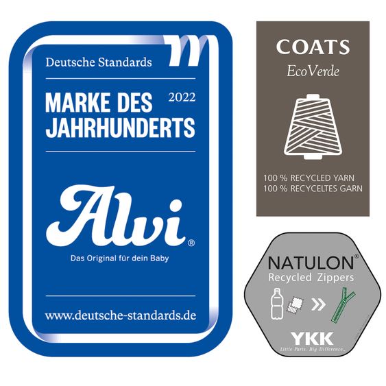 Alvi 2-tlg. Schlafsack Baby-Mäxchen 4 Season Mull - Sand-Beige - Gr. 56/62