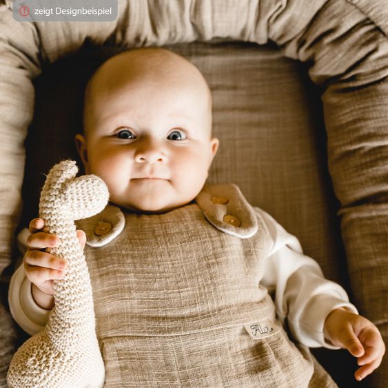 Alvi 2-tlg. Schlafsack Baby-Mäxchen 4 Season Mull - Sand-Beige - Gr. 56/62