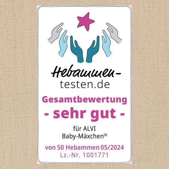 Alvi 2-tlg. Schlafsack Baby-Mäxchen 4 Season Mull - Sand-Beige - Gr. 56/62
